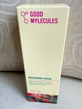 GOOD MOLECULES NIACINAMIDE SERUM 10% 30 ML / 1OZ FOR TEXTURES & PORES NEW IN BOX